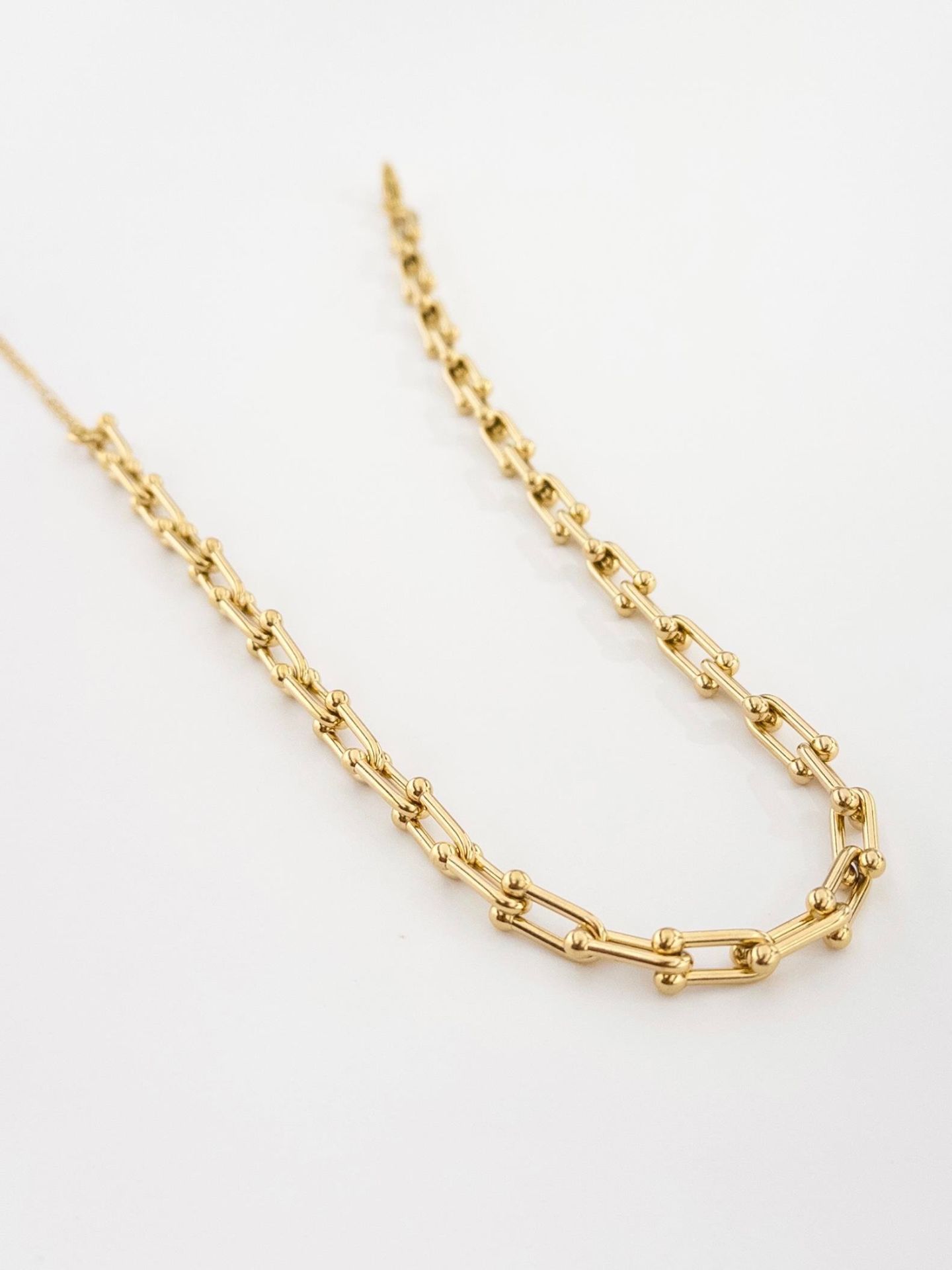Kadın Çelik Ataç Model Kolye Gold Renk