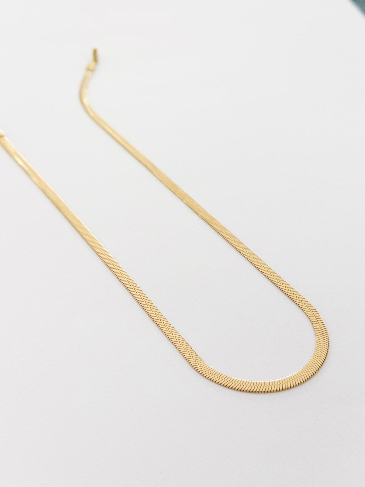 Çelik İtalyan Kolye 45 cm Gold Renk