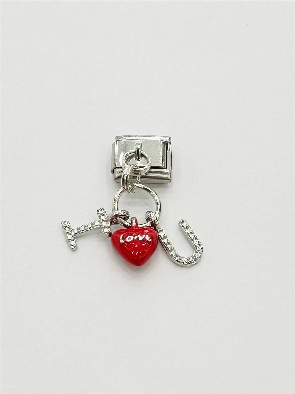 Çelik Charm I Love U Figürlü