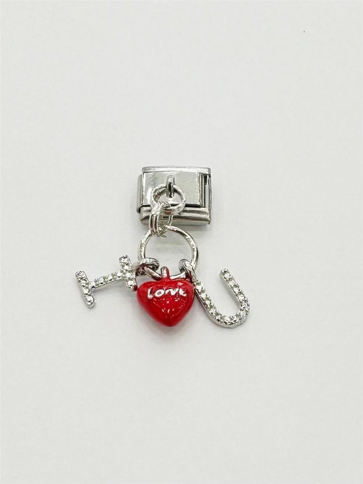 Çelik Charm I Love U Figürlü
