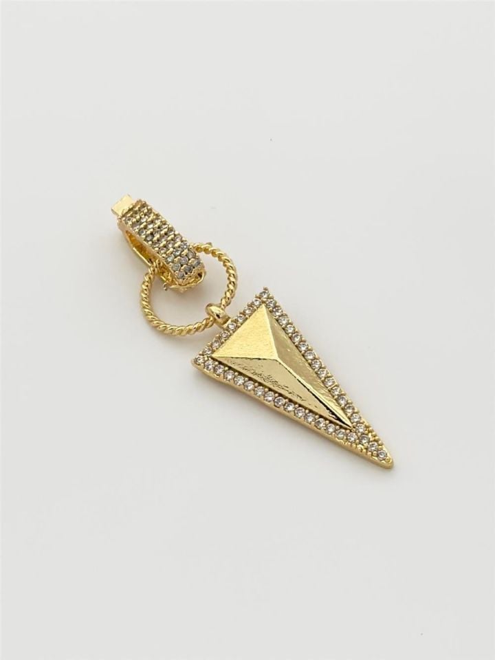 Ajda Charm Simetrik Üçgen Figürlü Gold Renk