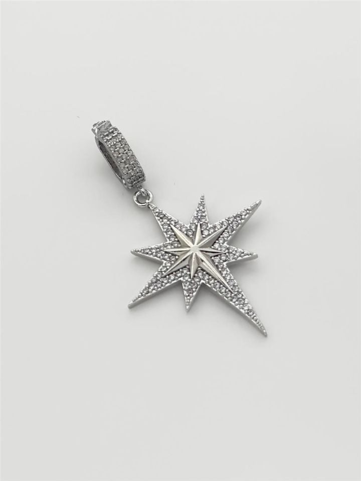 Ajda Charm Kuzey Yıldızı Figürlü Silver Renk