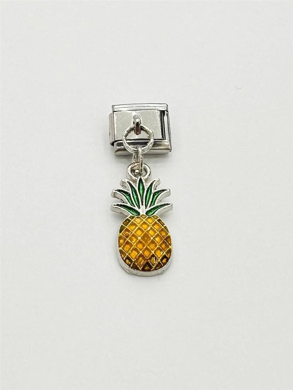 Çelik Charm Ananas Figürlü