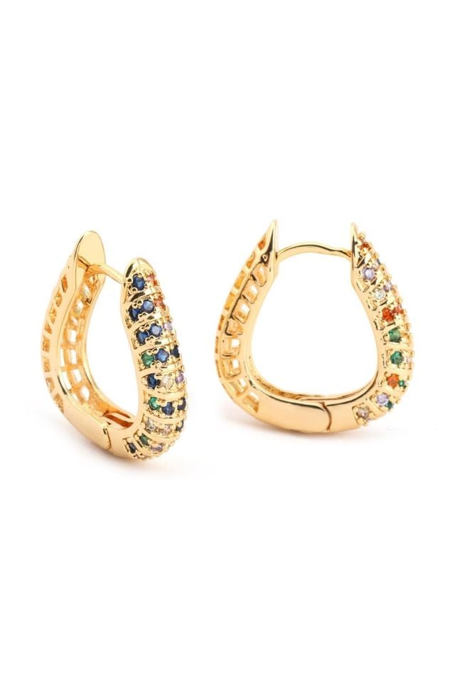 İthal Vip Gold Renk Küpe