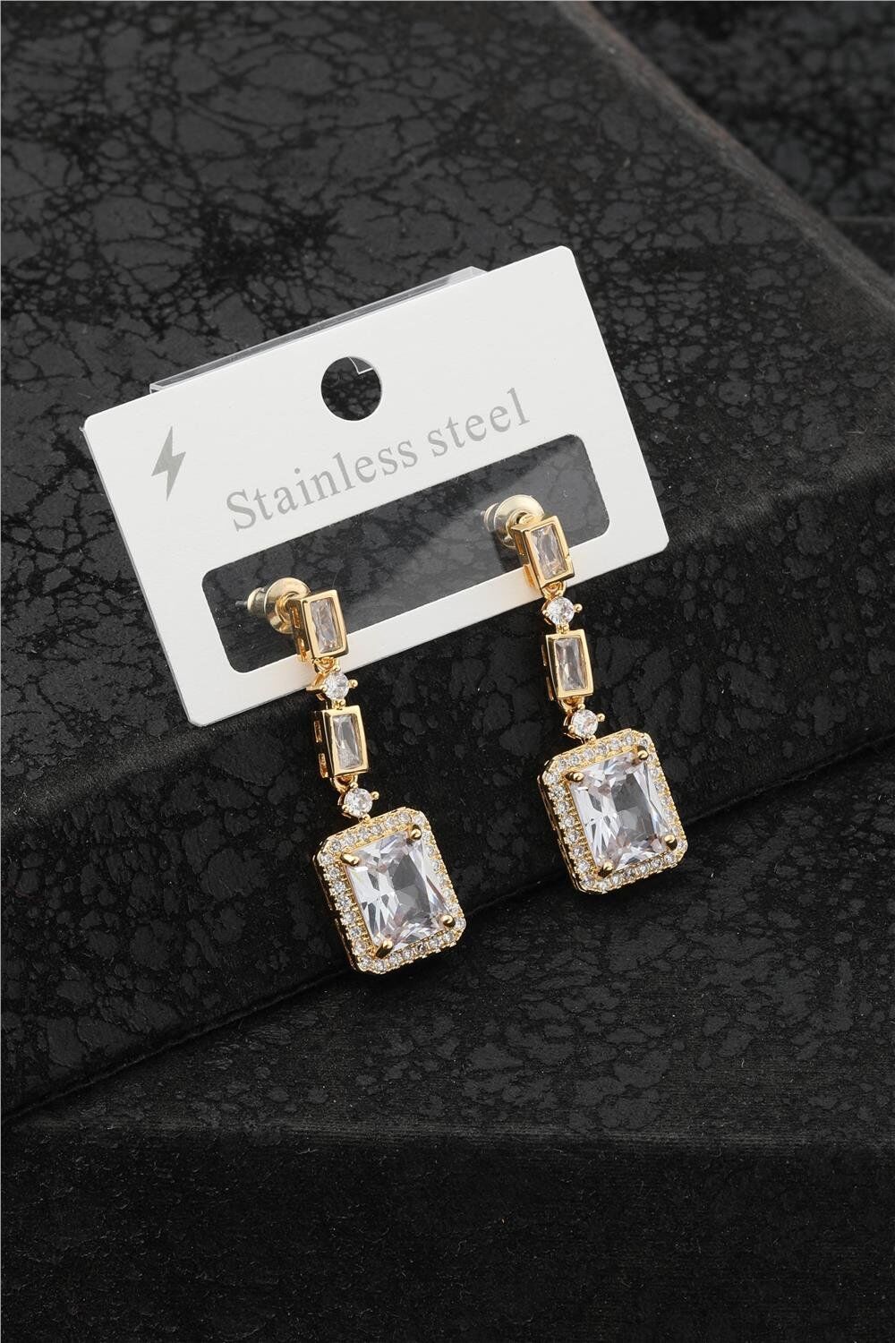 Çelik Baget Model Gold Renk Küpe