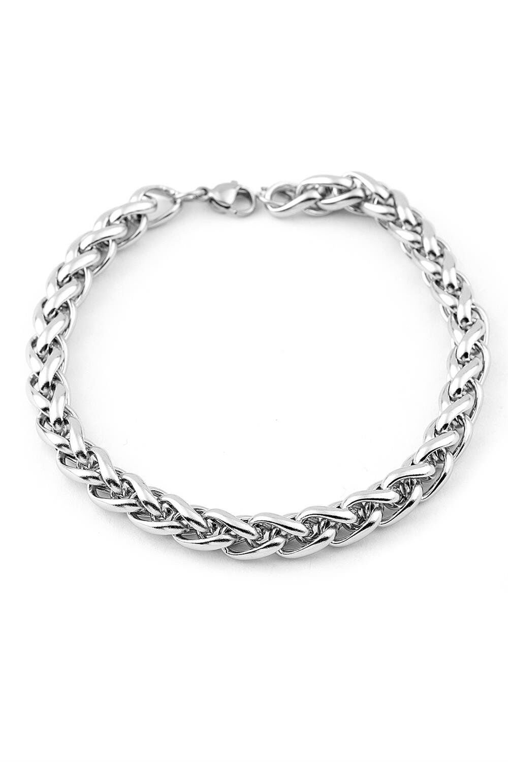 Erkek 316L Çelik Zincir Bileklik 19 cm